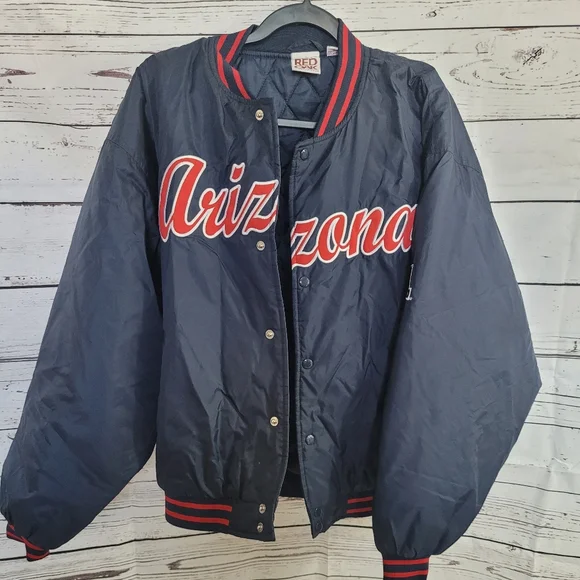 Vintage University of Arizona Baseball Jacket Size L NWT - Picture 1 of 7